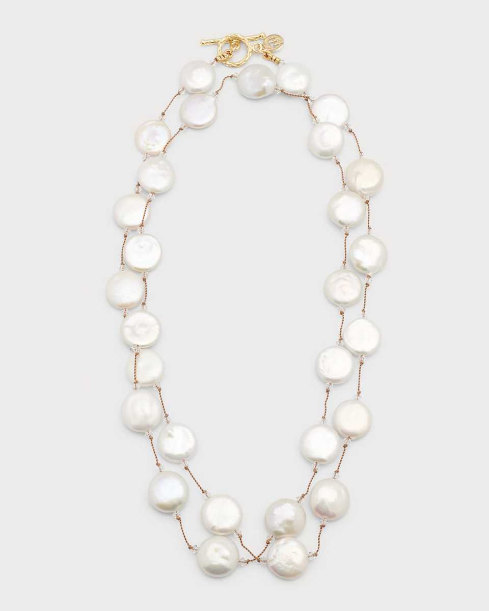White FW Coin Pearl 18k/SS T